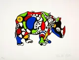 Niki de Saint Phalle, Rhinocerus, 1998, Colour serigraph
