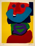 : 1136 Karel Appel, Tenderly. -, Karel Appel, Tenderly. -, 1970-1973, 1 lithograph, 1 aquatint etching with embossing, 1 etching