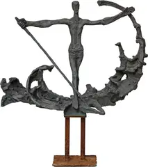 Emilio Stanzani, Fährmann, 1973, Bronze