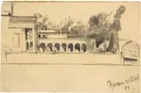 Karl Stauffer-Bern, Potsdam, Friedenskirche, 1884, Pencil drawing