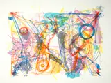Jean Tinguely, Eliva, 1988, Colour lithograph