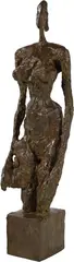 Alberto Giacometti, Nu debout sur socle cubique, 1953, cast 1991, Bronze