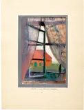 Paul Klee, Fensterausblick (Nordseeinsel), 1923 - work number 1923.259., Watercolour and gouache
