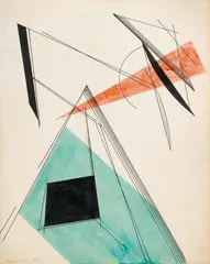 Alexander Rodchenko, Composition, 1919, Watercolour and ink