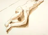 Philip Pearlstein, Reclining Female