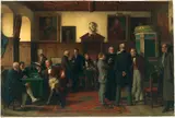 Benjamin Vautier I, Gemeinderatsversammlung / Vor der Sitzung, 1876, Oil on canvas