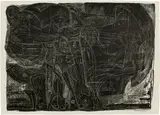Bernhard Luginbühl, Punch. - Plan für Zyklop, 1966 and 1971, 1 lithograph and 1 woodcut