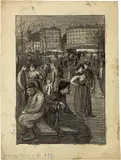 Théophile Steinlen, Sur un banc