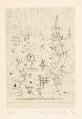 Sans titre by Zao Wou-ki, 1954, Etching, sold Sep 2020