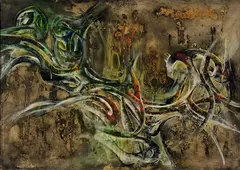 Simon Hantaï, Peinture 1955, 1955, Hammer price