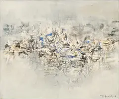 Peinture 24.06.59 by Zao Wou-ki, 1959, Hammer price, sold Jun 2010