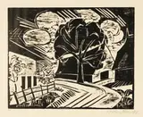 Am Dorfeingang by Max Pechstein, Hammer price, sold Jun 2017
