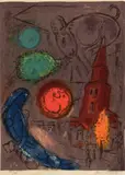 St-Germain-des-Prés by Marc Chagall, 1954, Hammer price, sold Jun 2018