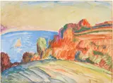 Flensburger Förde, rote Steilküste by Erich Heckel, *, sold Jun 2017