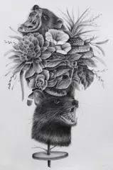 Sugar, Frantic Changes, 2018, charcoal on Arches watercolour paper