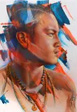 Adnate, Minds Eye, 2019, spray paint and acrylic on canvas