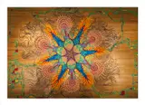 Joe Mangrum, Asynchronus Syntropy, 2012, digital photograph documenting sand painting ed. 21/50