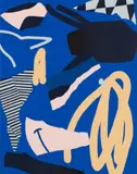 Elliott Routledge, Portrait of Blue, 2019, acrylic on fine Italian cotton