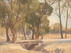 North Wind by Charles Wheeler, oil on board, sold Jun 2020