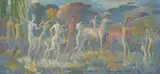 Arthur Murch, Dance Fantasy, c.1963, oil on board
