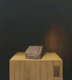 Christopher Beaumont, Still Life With Brown Paper Parcel, 2001, oil on canvas