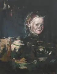 Untitled #851 by Louise Hearman, 2001, oil on board, sold Jun 2020