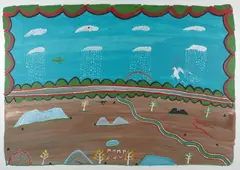 Ginger Riley Munduwalawala, Untitled, 1994, synthetic polymer paint on cotton duck