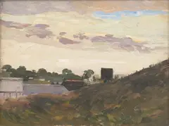 Roland Wakelin, Afternoon Cloud, oil on board