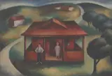 Nancy Borlase, Pioneers, c.1939, oil on board