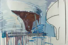 John Firth-Smith, Fin Keel, 1978, charcoal, pastel, and acrylic on paper