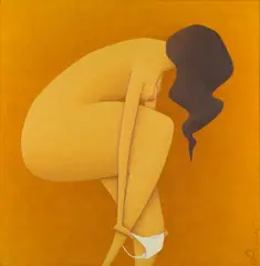 Allure by David Laity, 1997, oil on canvas on board, sold Jun 2020