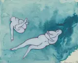 Guan Wei, Floating No. 52, 1999, acrylic on card
