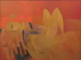 Richard Brian Crichton, Man Resting, 1960, oil on masonite