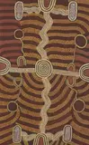 Limpi Puntunka Tjapangati, The Flower Gathering, acrylic and natural earth pigments on canvas