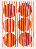 Melinda Harper, Untitled (Abstract in Orange and Pink), screenprint