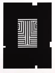 Silent Mirror by Robert Jacks, 2006, screenprint P/P, sold Apr 2020