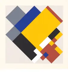 Andrew Christofides, Geometric Variations V, 1991, screenprint P/P 2/4