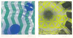 Joe Felber, Diptych for Architecture II, 1992, screenprint P/P 2/4