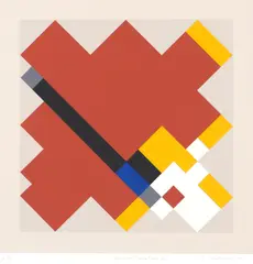 Andrew Christofides, Geometric Variations VII, 1991, screenprint P/P 3/3