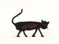 Basil Hadley, Tomcat, 1992, screenprint P/P