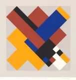 Andrew Christofides, Geometric Variations VI, 1991, screenprint P/P 4/4