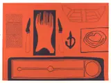 Allan Mann, The Lade Table, 1993, screenprint P/P 3/3