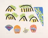 Colin Lanceley, Coastal Landscape, 1987, screenprint P/P 4/5