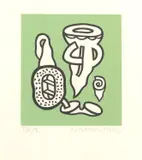 Alun Leach-Jones, Arrangements of Objects (Green)