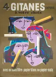 Jean Colin, 4 Gitanes Caporal, 1955, original lithographic poster
