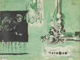 Graham Sutherland, Hanging Forms, Two Bats and Owl, 1955, lithograph, ed. 34/75