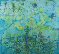 John Olsen, Torres Strait, 2006, watercolour and pastel on paper