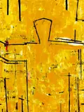 Graham Fransella, Dune Figure, 2002, oil on canvas