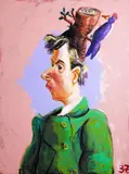 McLean Edwards, Untitled (Portrait of Tim Storrier), 2009, oil on canvas