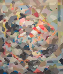 Kate Tucker, Dazzle Camo, 2012, synthetic polymer paint on linen